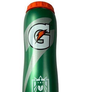 GATORADE Plastic Sport Water Bottle Green w Orange Screw Top Lid Seattle Reign